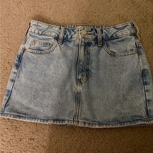 PacSun denim mini skirt